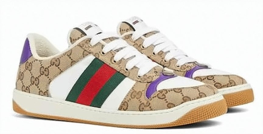 Gucci Canvas Sneakers With Signature Monogram