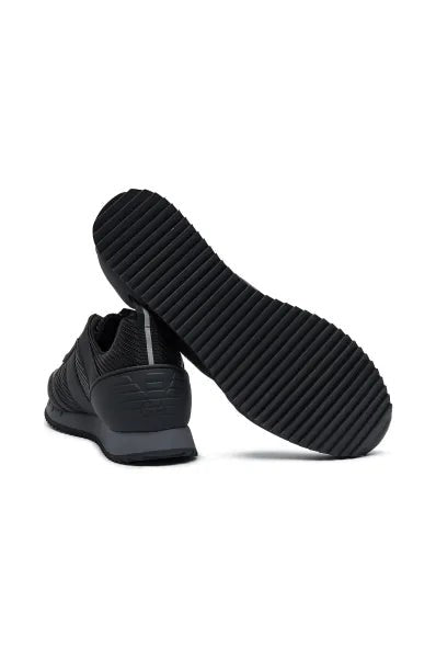 Emporio Armani Black Lace-Up Sneakers