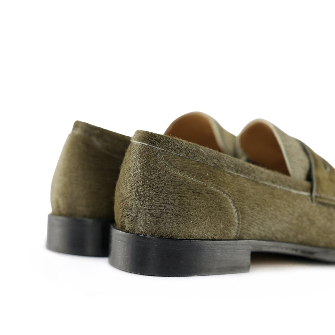 Ton Gout Sandra Cavallino Militare Loafers With Textured Finish
