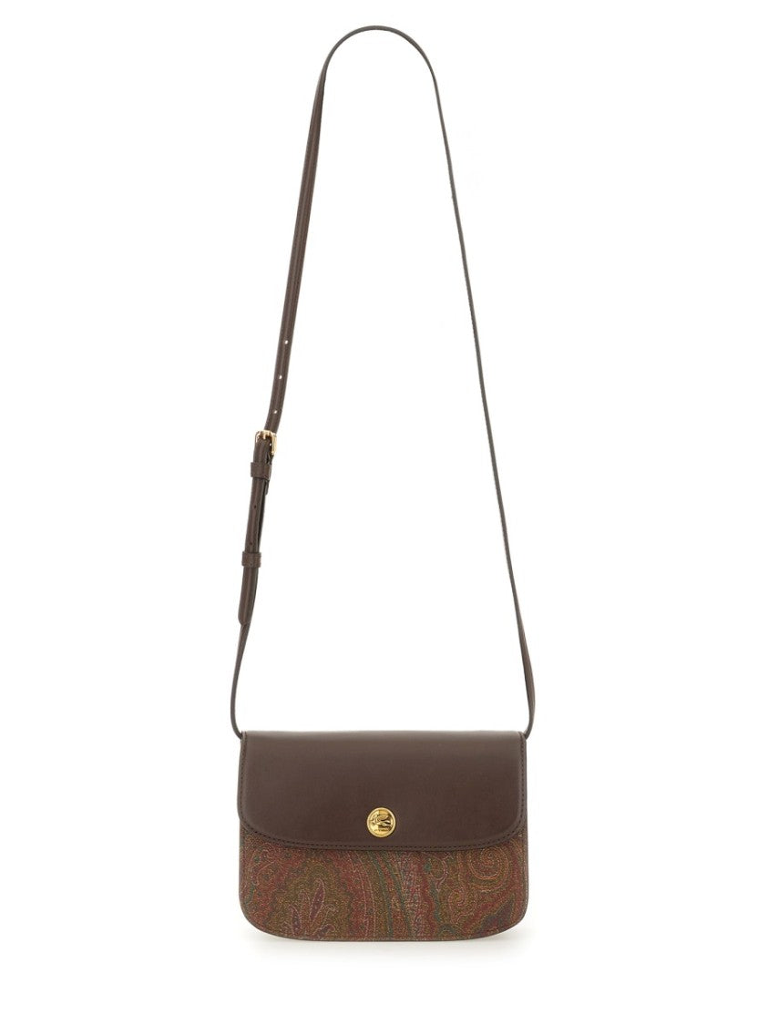 Etro Structured Small Shoulder Bag With Paisley Pattern