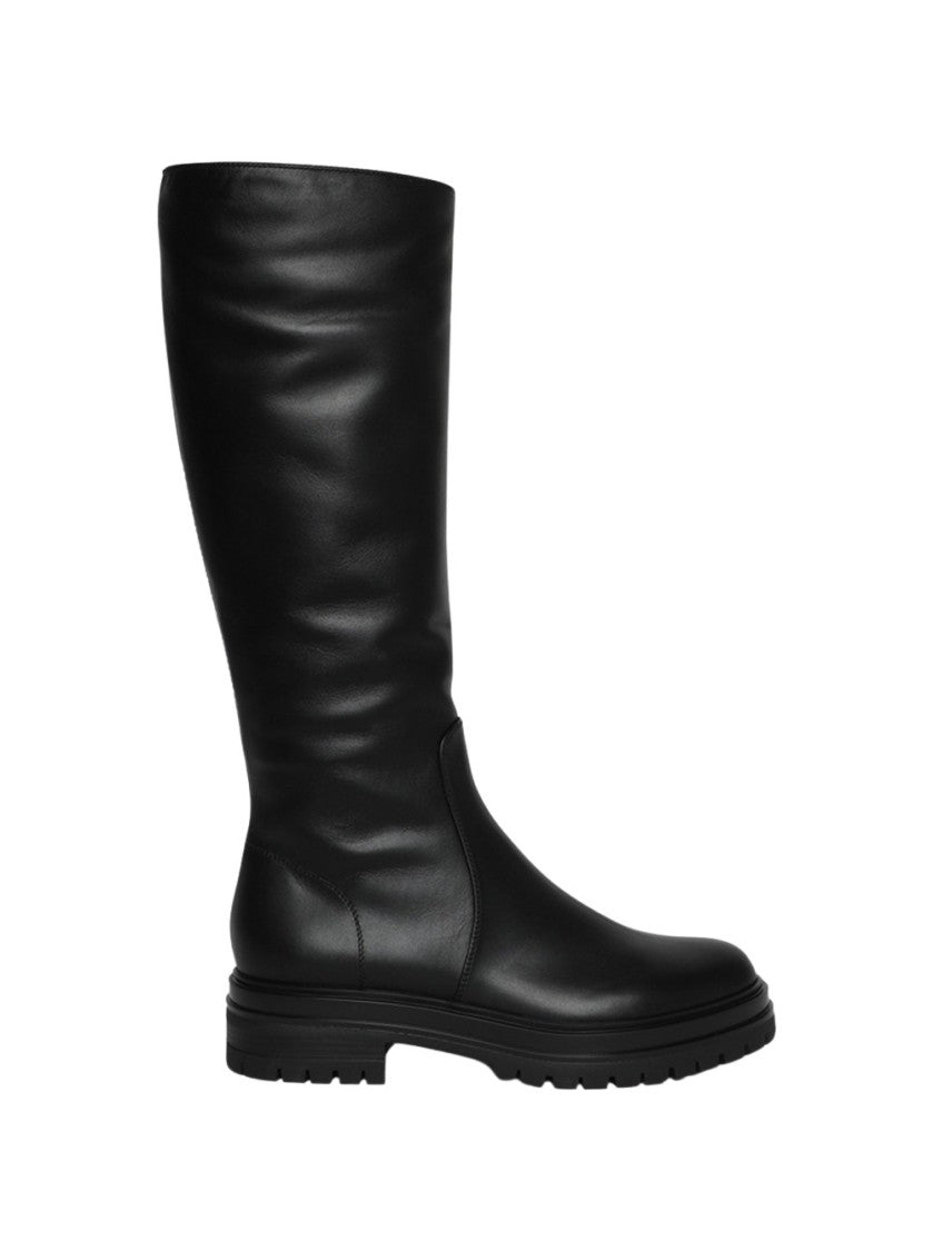Gianvito Rossi Glove Leather Moto Boots