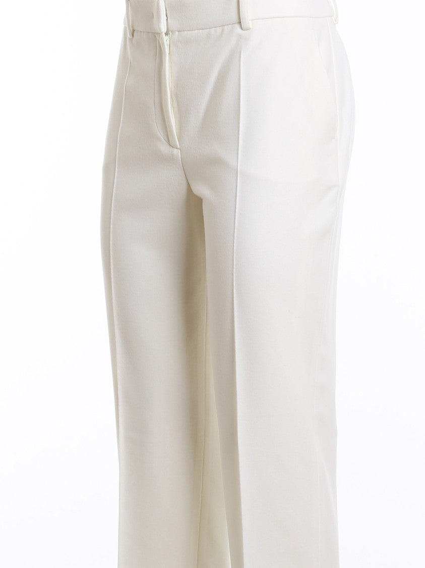 Alberta Ferretti Straight-Leg Tailored Pants With Mid-Rise Waist