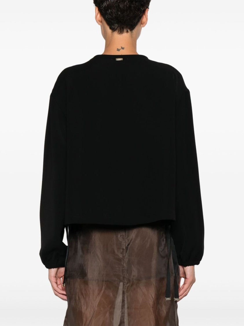 Herno Jersey Blouse With Grosgrain Drawstring