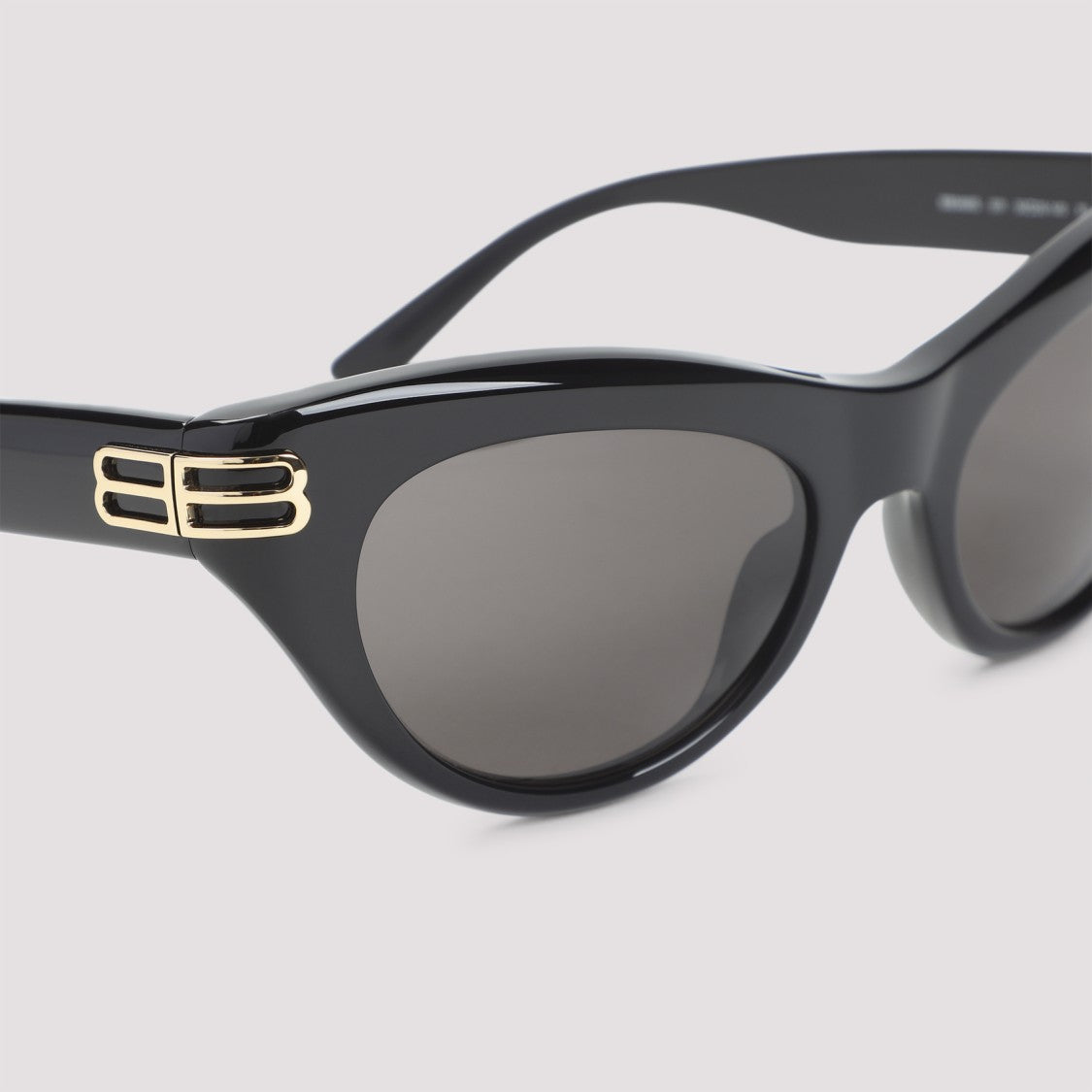 Balenciaga Black Acetate Cat-Eye Sunglasses
