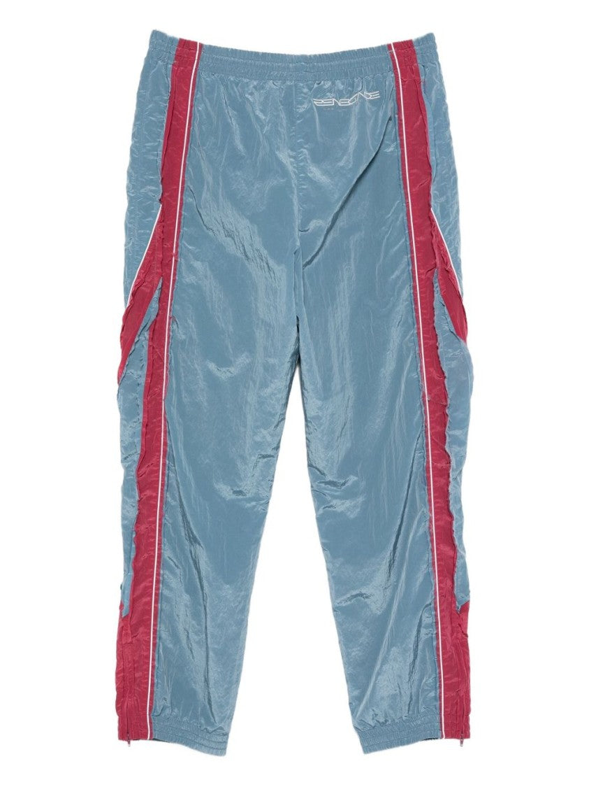 Martine Rose Layered Design Casual Pants With Bold Stripes