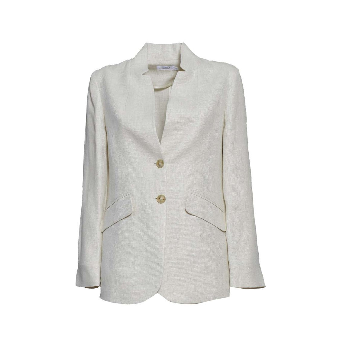 Barba Blazer Gi1 Single Breasted In Beige Linen