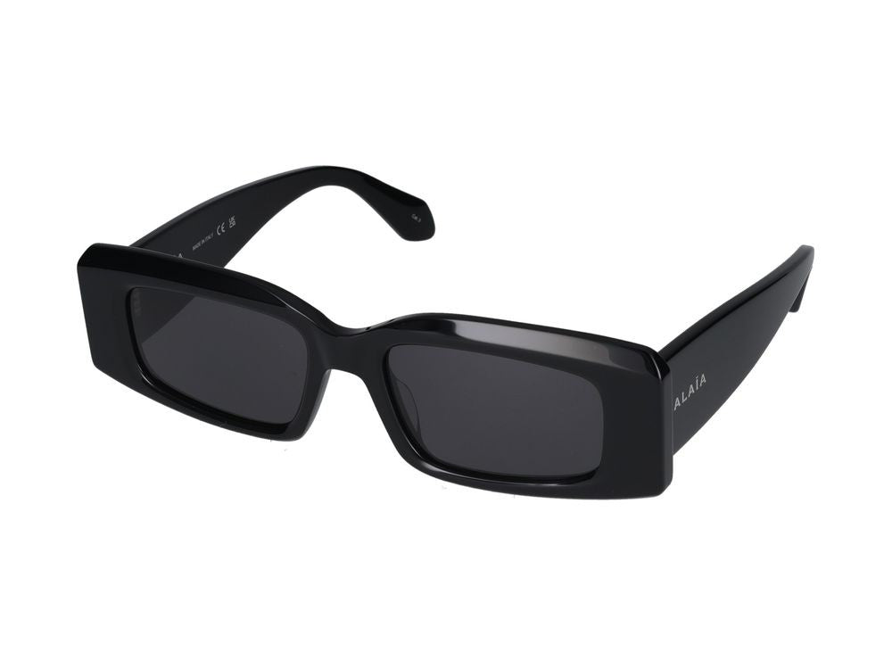 Azzedine Alaïa Black Bold Oversized Rectangular Sunglasses