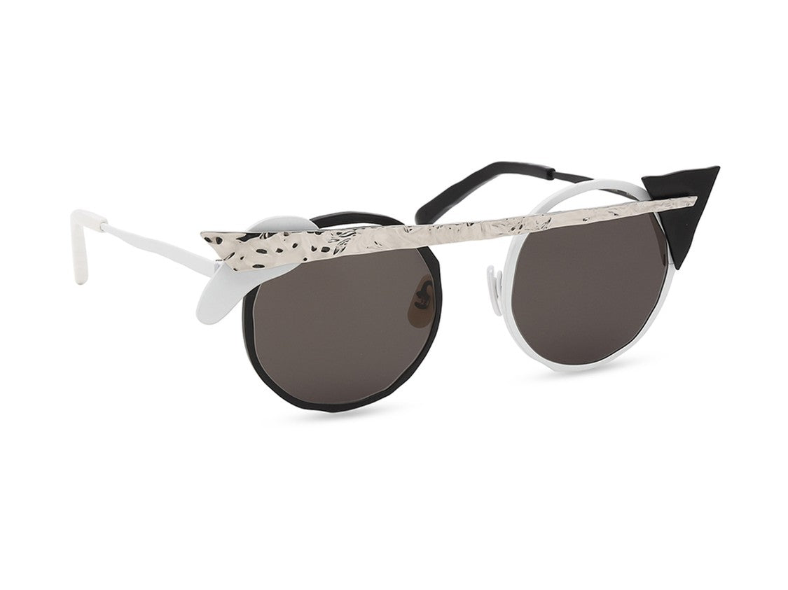 Masahiro Maruyama Mm-0094 Sun Asymmetrical Titanium Brow Bar Sunglasses