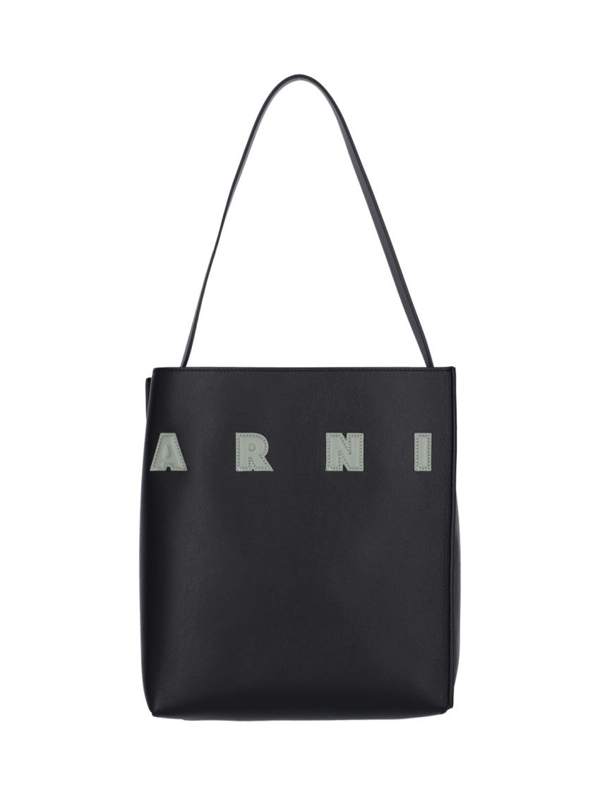 Marni Structured Black Bag With Minimalist Design