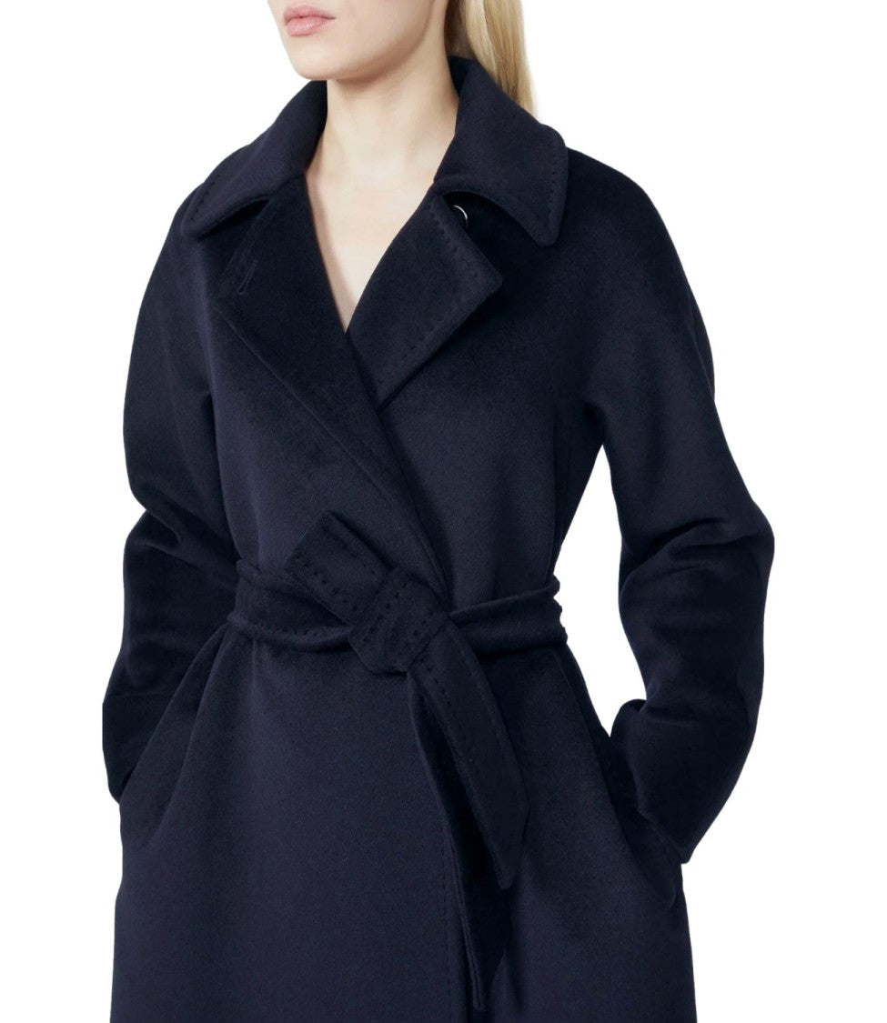 Max Mara Tenzone Long Coat In Virgin Wool