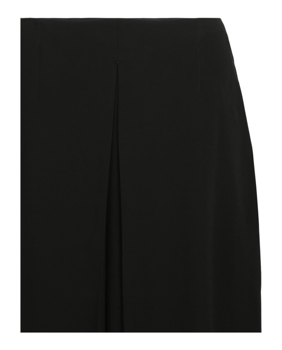 Ferragamo Pleated Midi Skirt With Concealed Zipper And Flowing Fabric