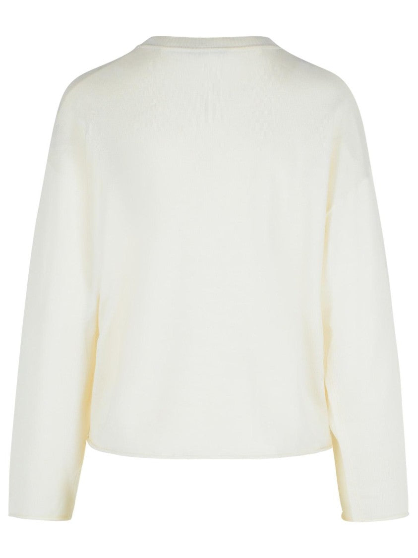 Moschino Jeans Ivory Virgin Wool Sweater