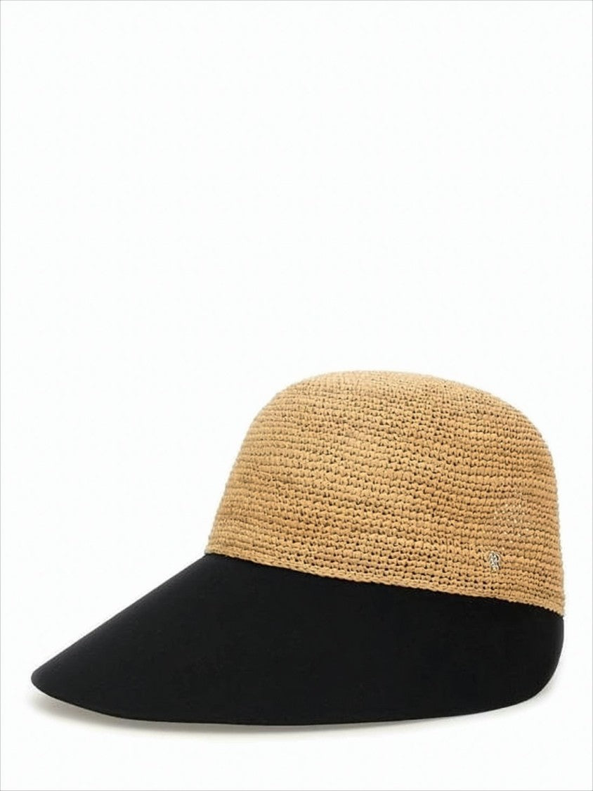 Helen Kaminski Woven Raffia Crown Hat With Adjustable Cotton Brim