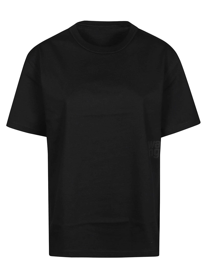 T By Alexander Wang Puff Logo Bound Cotton T-Shirt