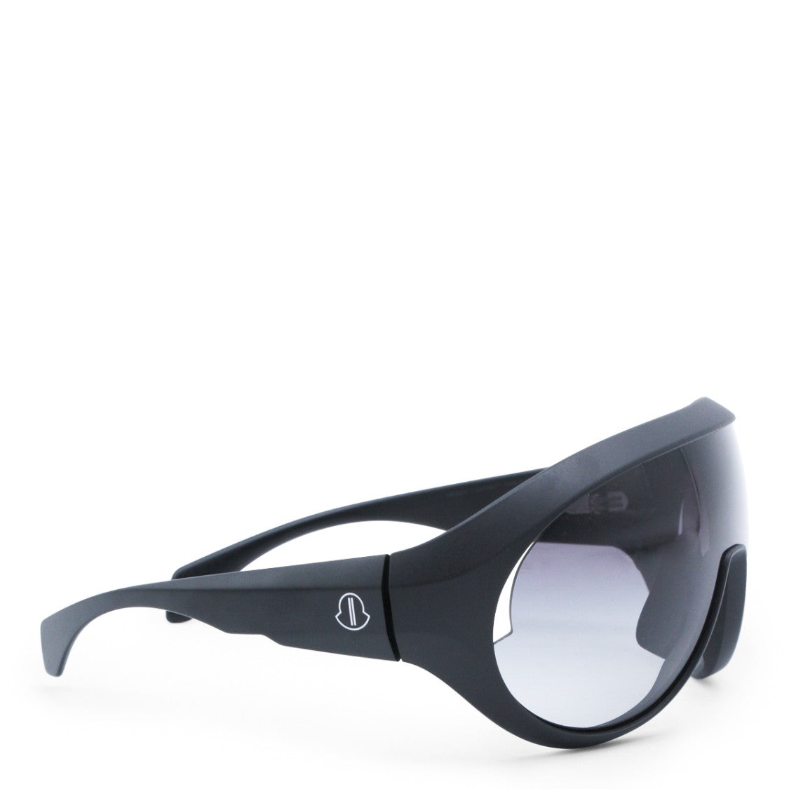 Moncler X Rick Owens Bold Grey Oval Sunglasses With Gradient Lenses