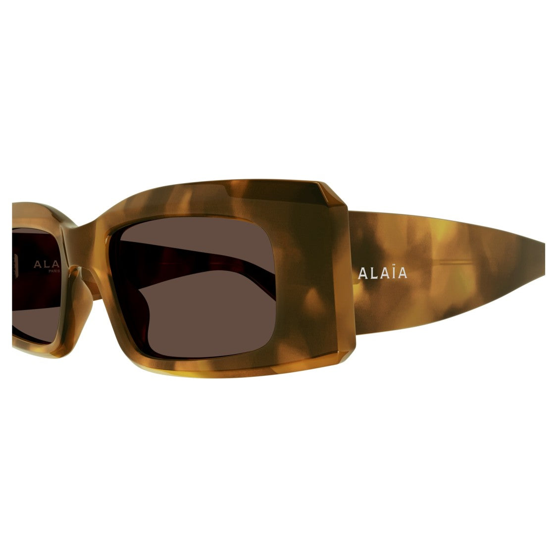 Azzedine Alaïa Aa0078s Oversized Tortoiseshell Sunglasses With Distinctive Logo Detail