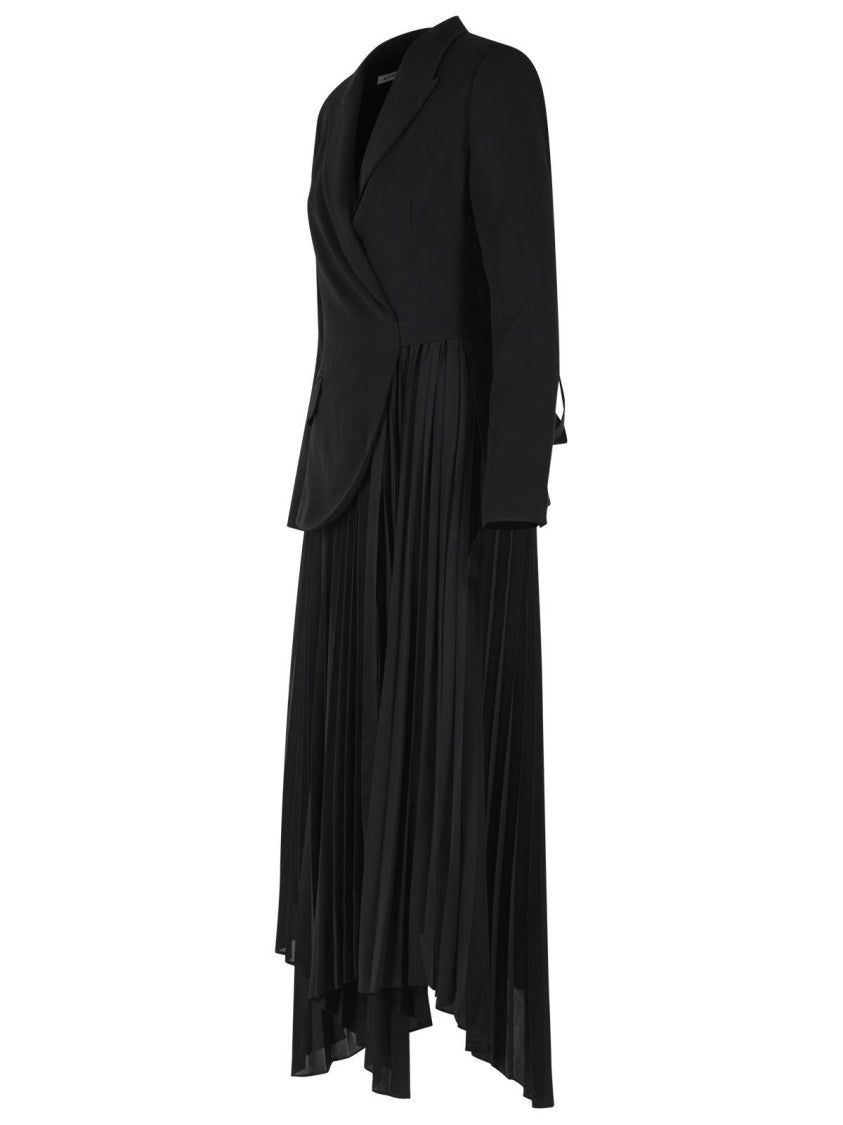 Simkhai Tailored Midi Dress With Asymmetrical Hem And Lace Closure