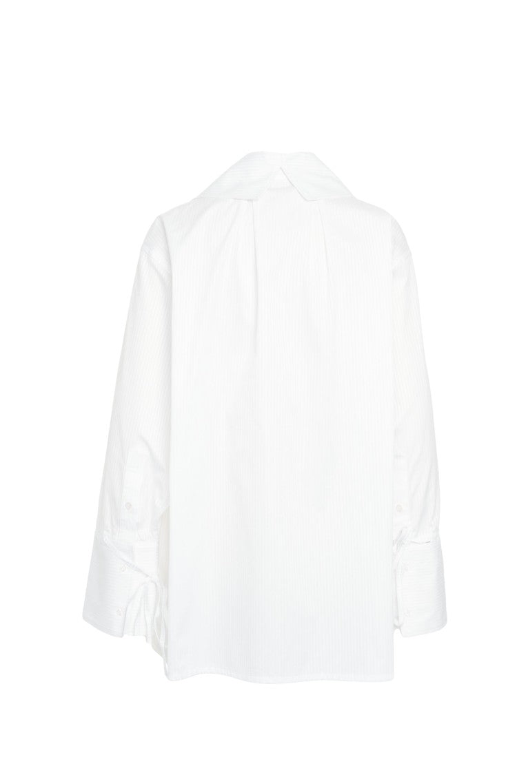 Bombo Studio Oversized Blouse With Voluminous Collar And Button Cuffs