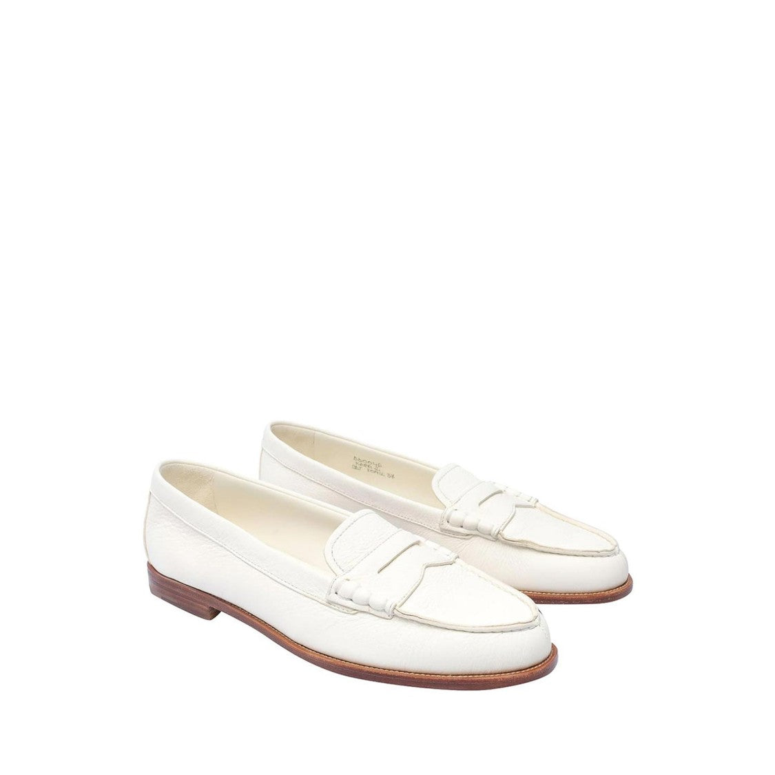 Church's White Leather Loafers