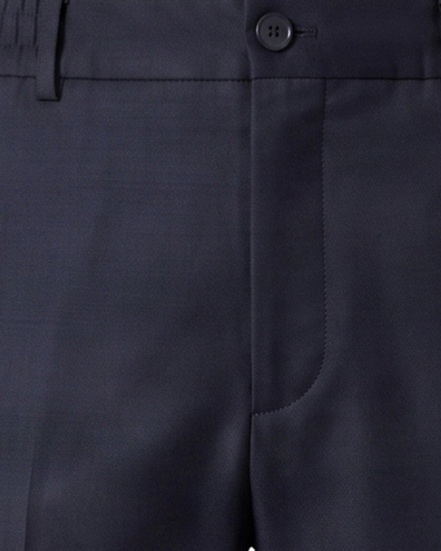 Boss Tapered Leg Formal Trousers With Front Pleats