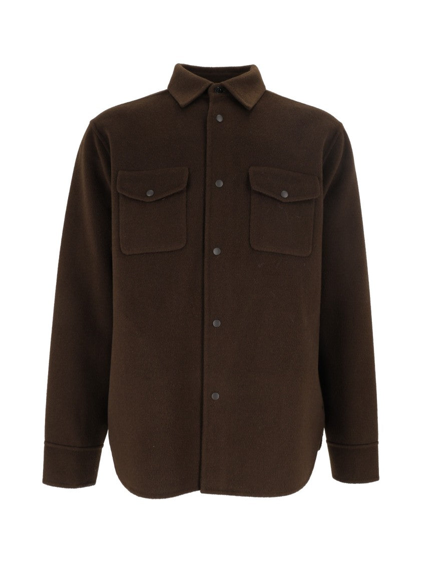 Aspesi Wool Flap-Pocket Shirt Jacket