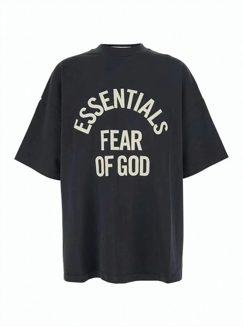 Fear Of God Boxy-Fit Cotton T-Shirt With Bold Arched Print