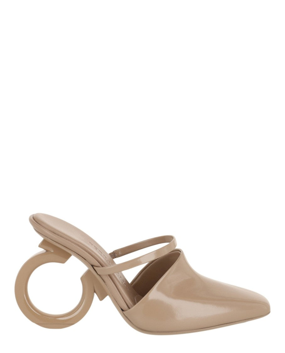 Ferragamo Adara Gancini Mule Heels