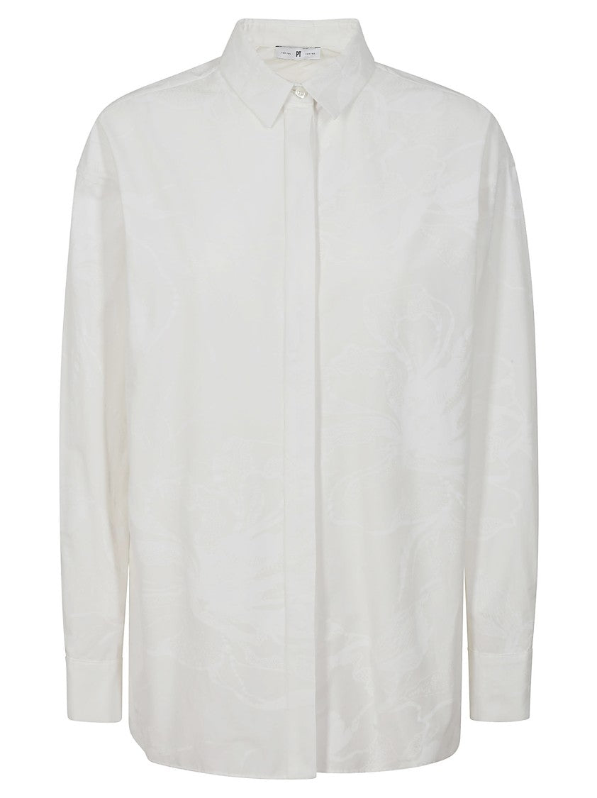 Pt Torino Button-Down Shirt With Floral Pattern