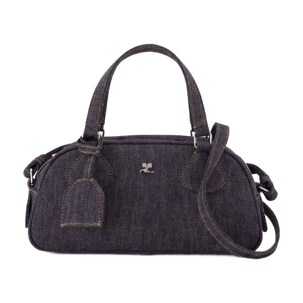 Courrèges Friday Bowling Baguette Crossbody - Leather - Grey