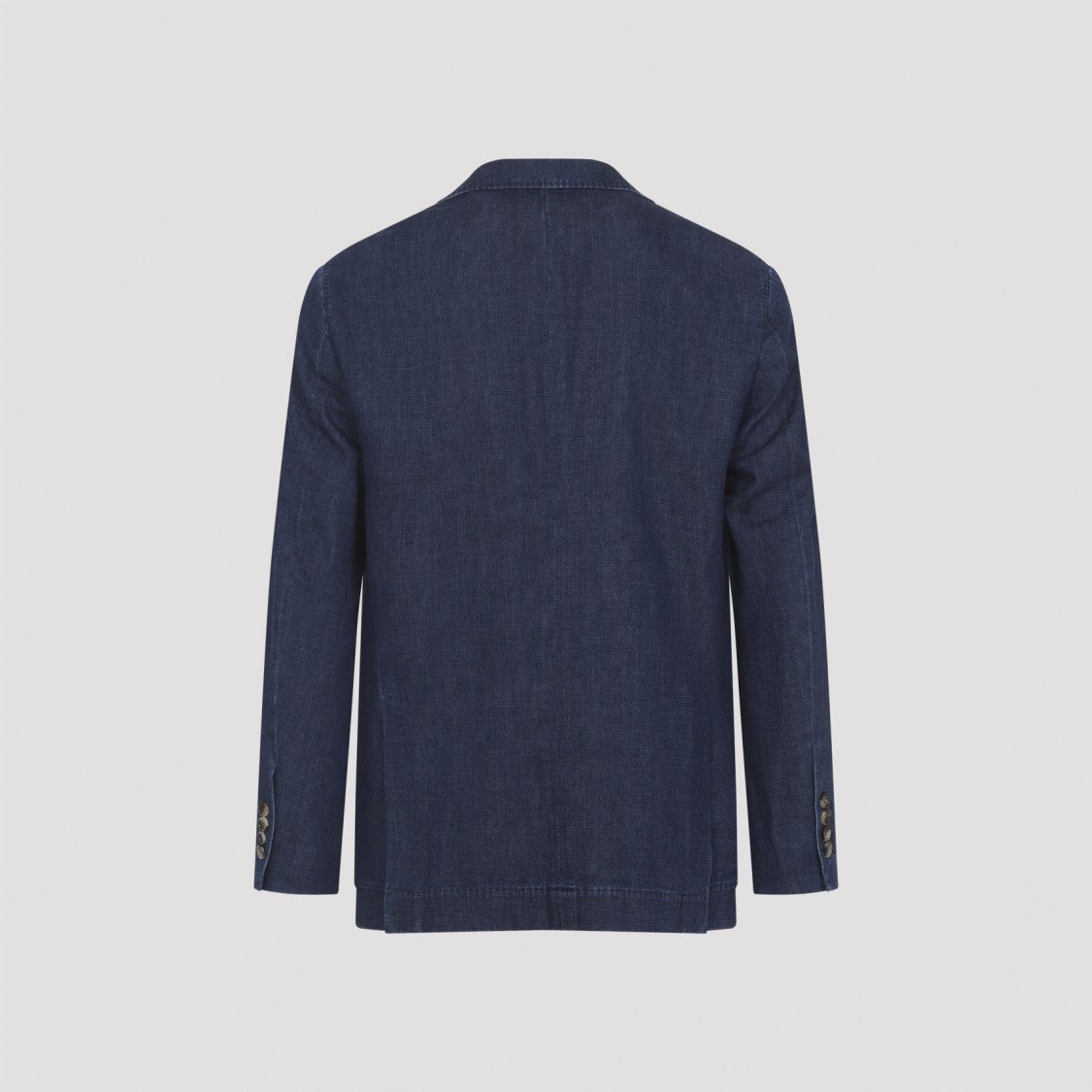 Brunello Cucinelli Tailored Denim-Like Jacket With Classic Notch Lapel