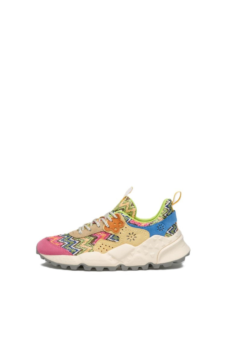 Flower Mountain Multicolored Zigzag Sneakers With Chunky White Sole