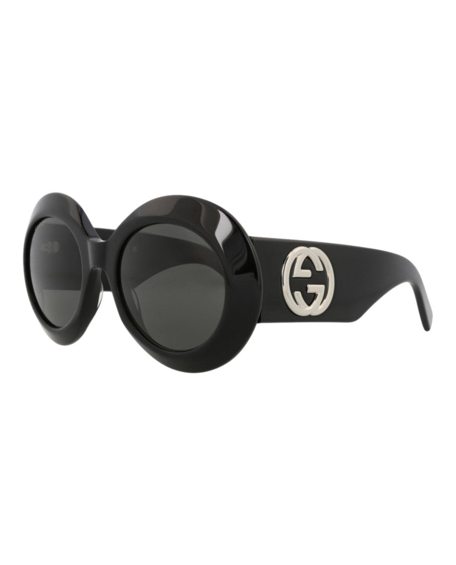 Gucci Round-Frame Recycled Acetate Sunglasses