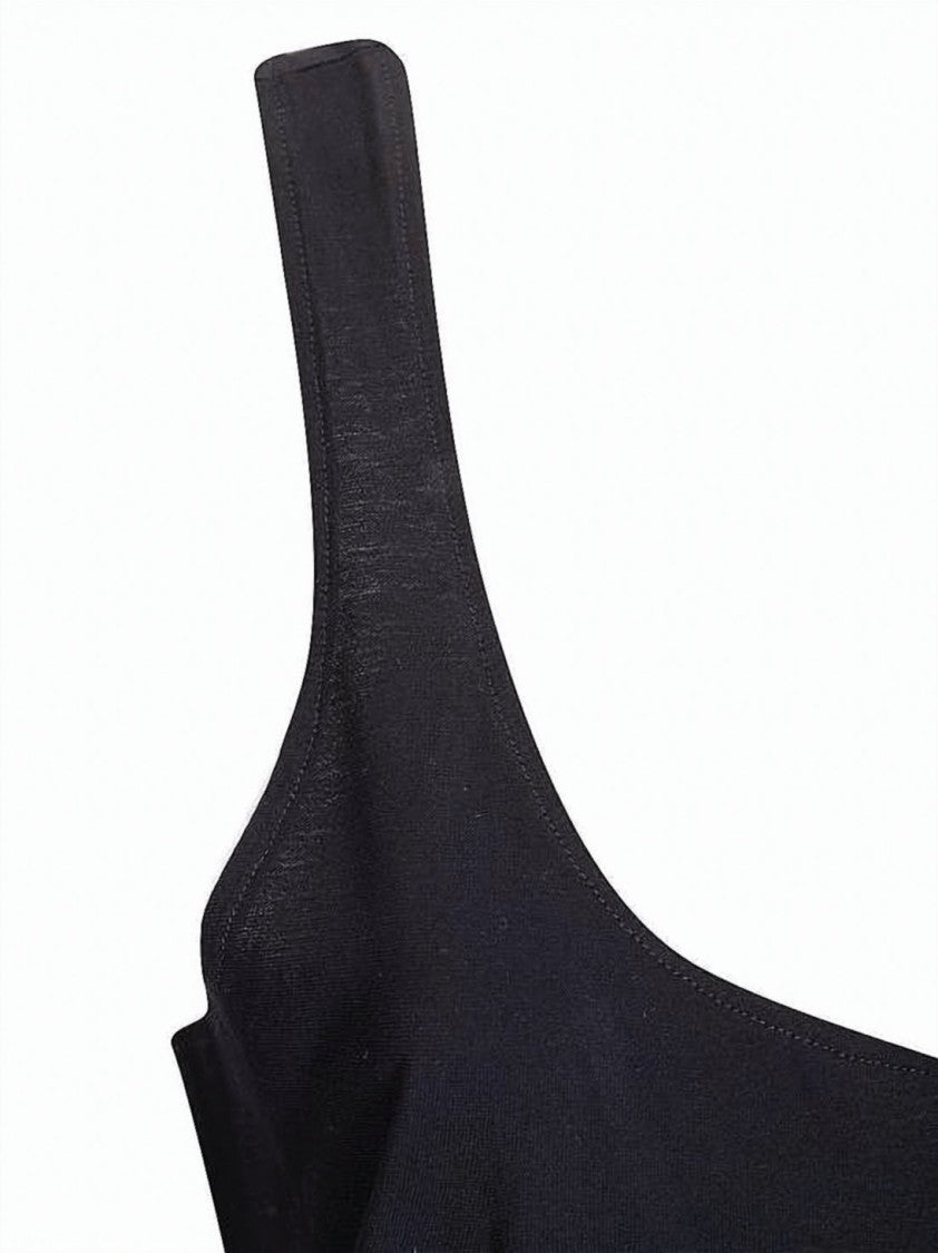 Our Legacy Sleeveless Fitted Black Midi Dress