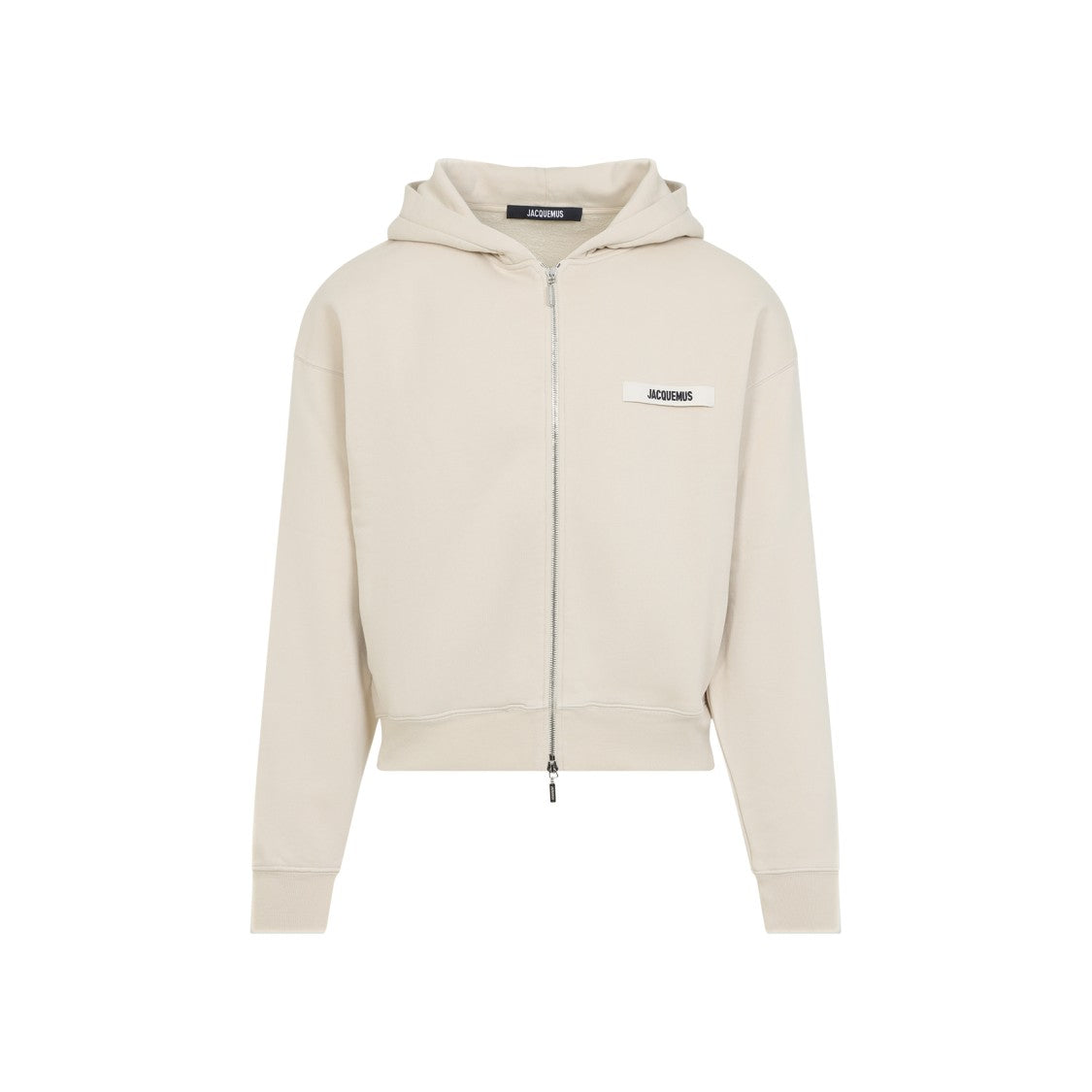 Jacquemus Beige Cotton Hoodie With Tonal Hood