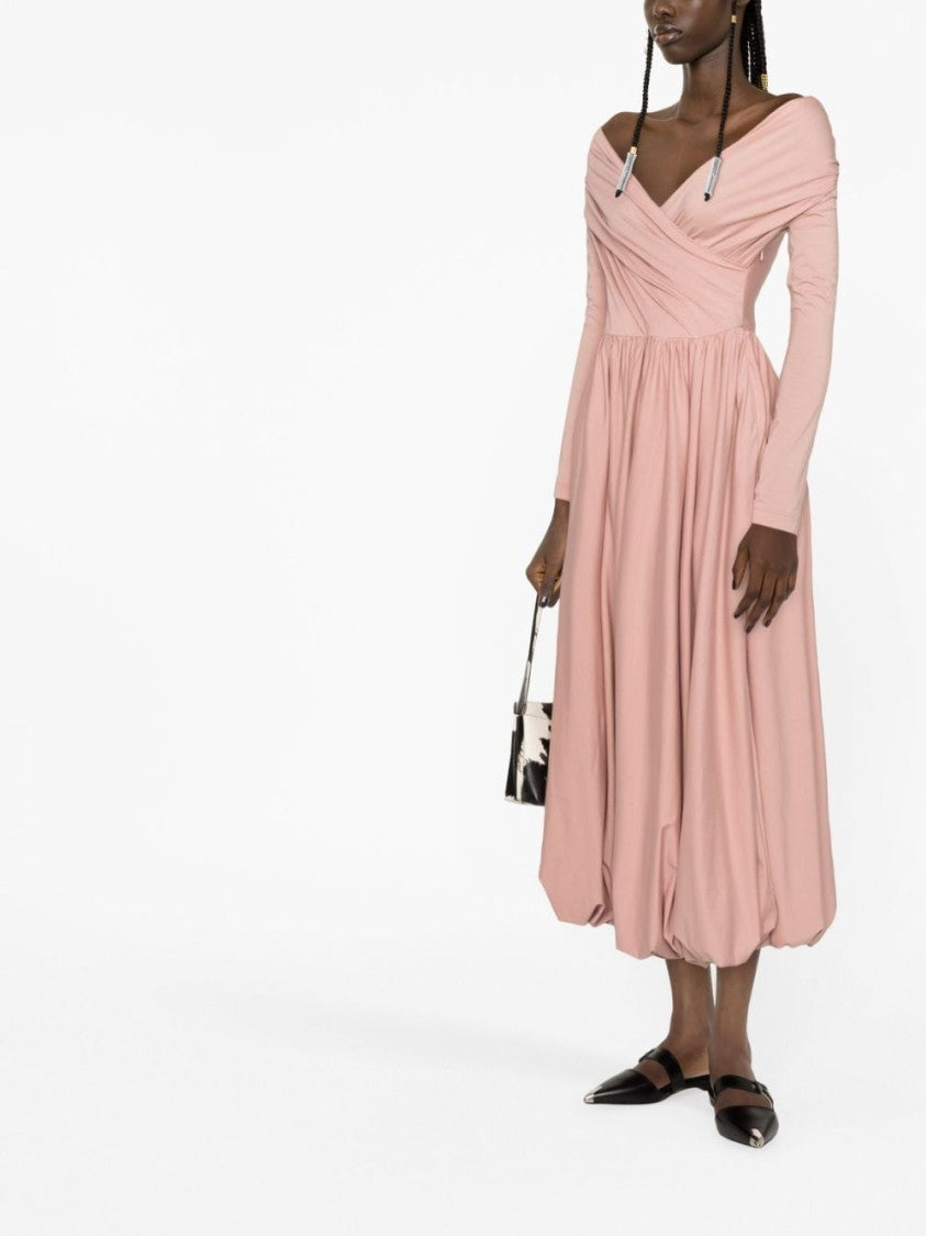 Philosophy Abito Off-The-Shoulder Cotton Midi Dress