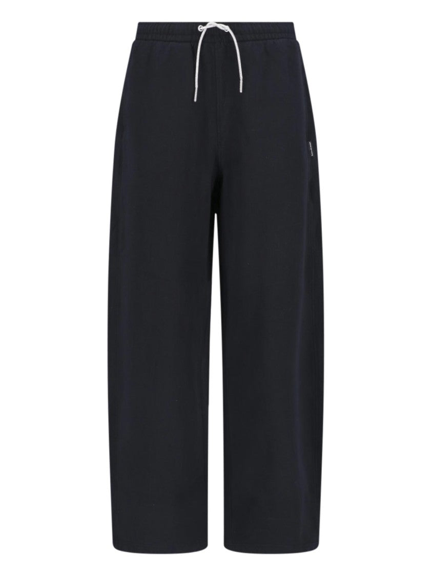 Alexander Wang Black Elasticated Waist Straight-Leg Sweatpants
