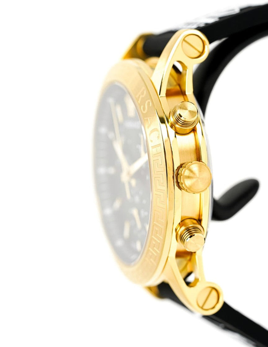 Versace Chronograph Women's Versace Watch With Gold-Tone Stainless Steel Case