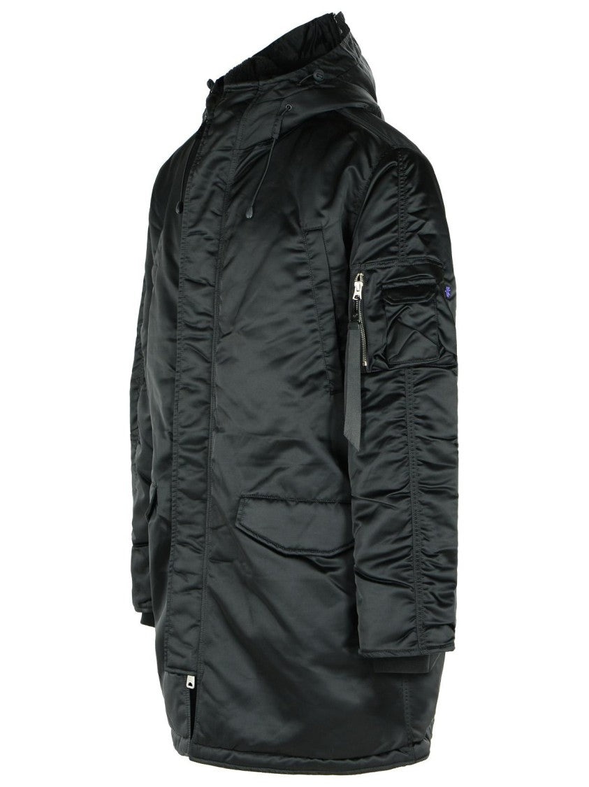 Alpha Industries N-3B Uv' Black Nylon Parka