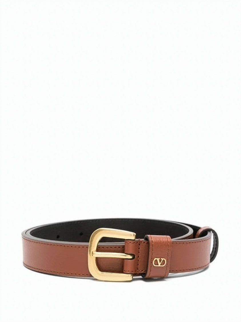 Valentino Garavani Polished Calf Leather Regular Belt