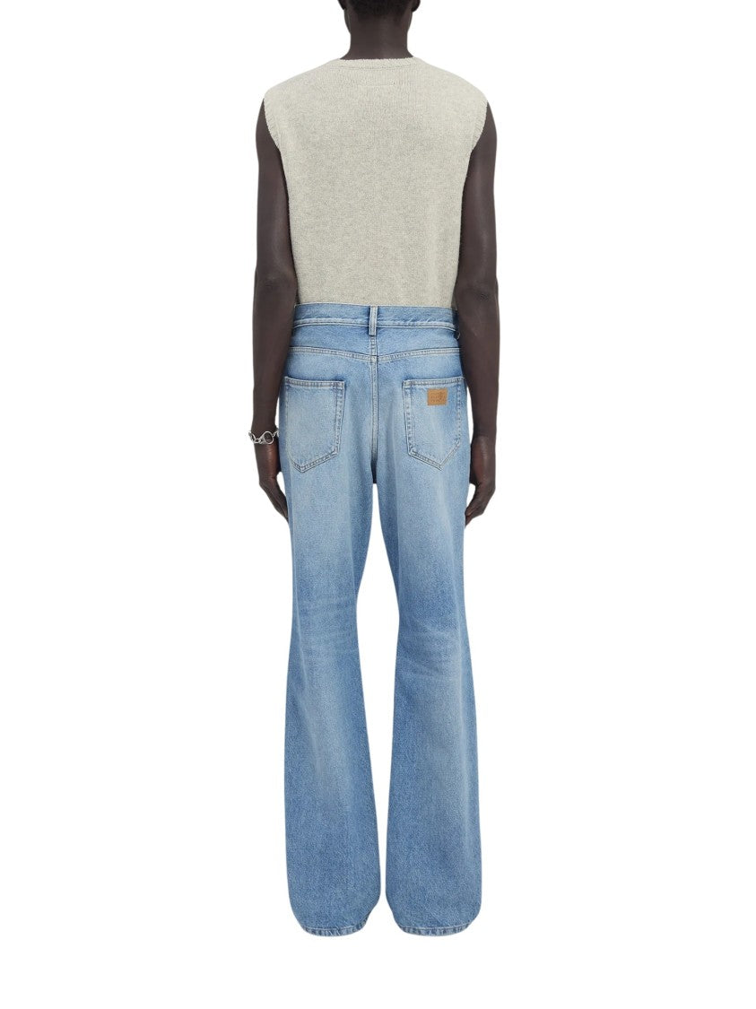 Mm6 By Maison Margiela Light Blue Classic Five-Pocket Jeans