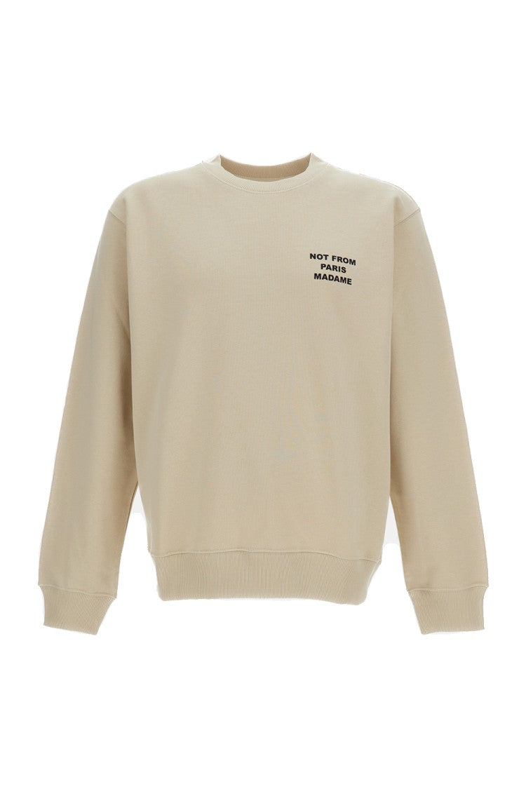 Drôle De Monsieur Crew-Neck Slogan Sweatshirt