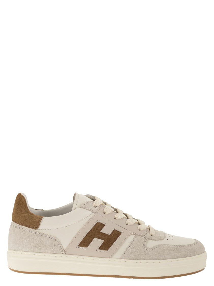 Hogan H668 - Hogan H-Tv Leather And Suede Trainers