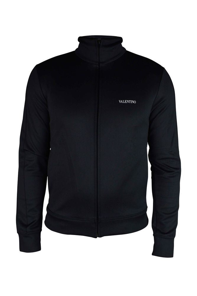 Valentino Garavani Black Jersey Vest With Zip Closure