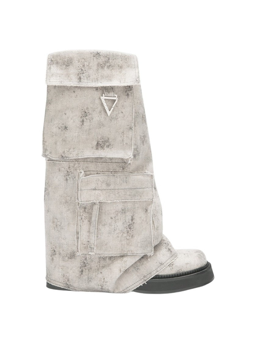 The Attico Robin Fern Boot Sand Melange