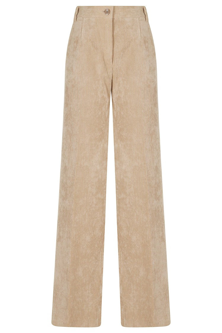 Herno Light Camel Polyester-Blend Pants