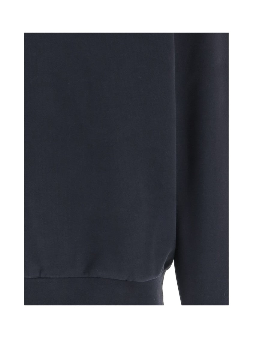 Darkpark Navy Ribbed Cotton Sweatshirt