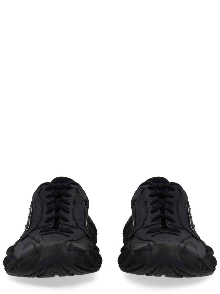 Balenciaga Monday Shoe Streamlined Leather Sneakers
