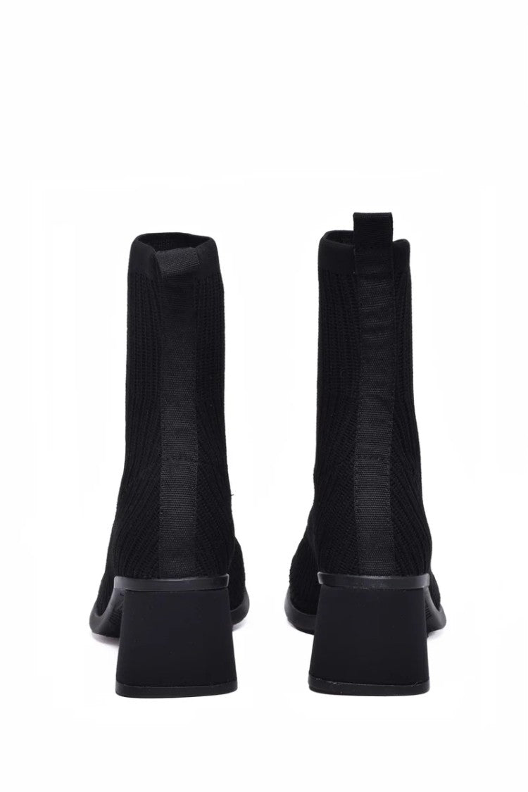 Camper Black Polyester Rubber Women's Ankle Boot