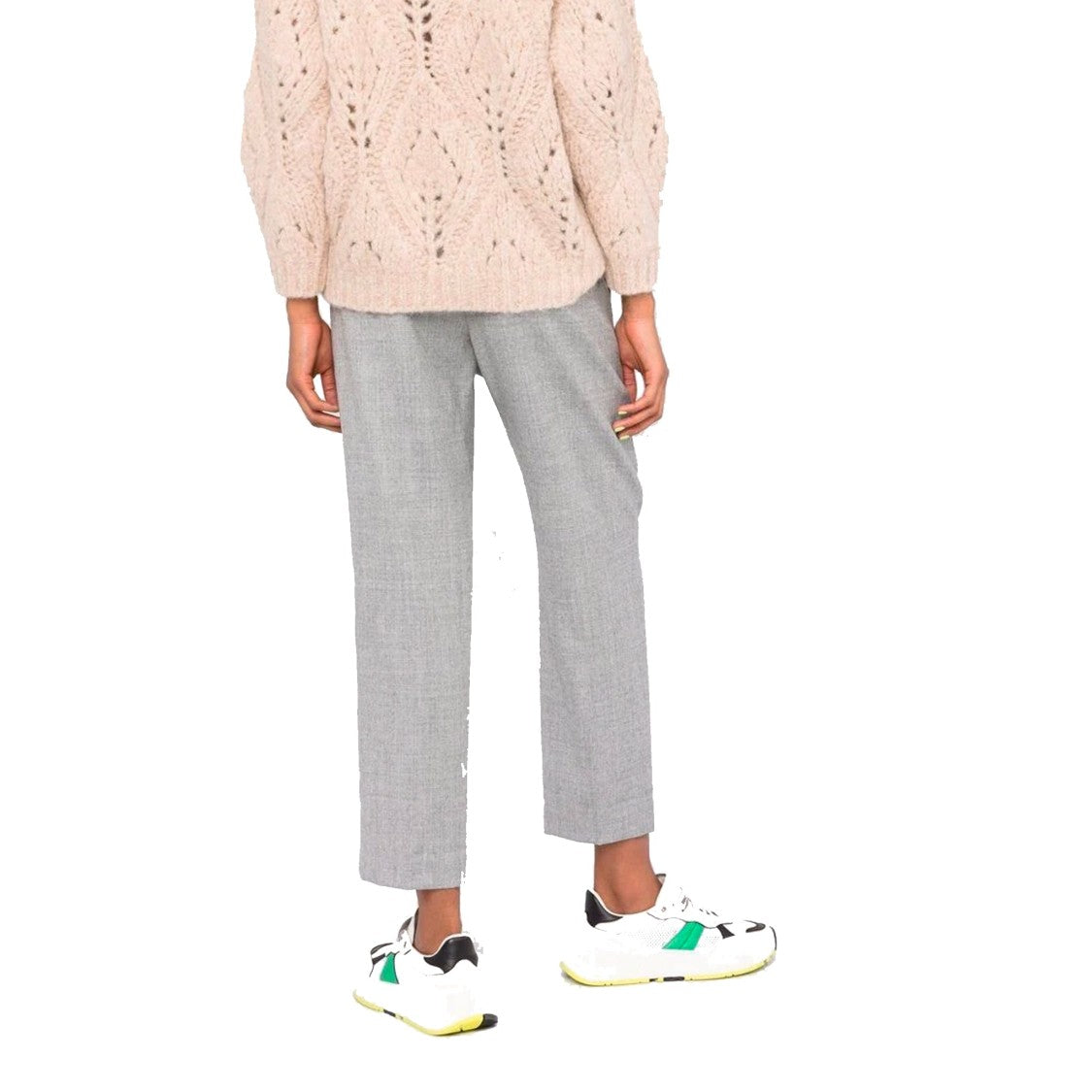 Brunello Cucinelli Grey Cropped Pants