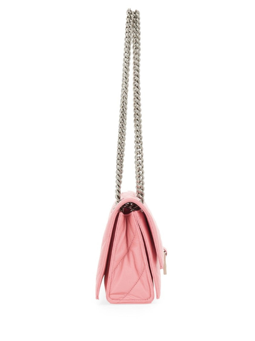 Balenciaga Quilted Crushed Calf Small Shoulder Bag